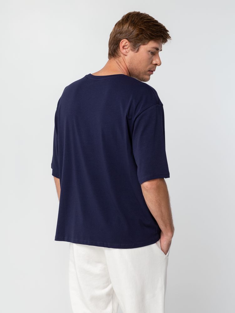 Футболка унисекс оверсайз Street Vibes, темно-синяя / Миниатюра WWW (1000)