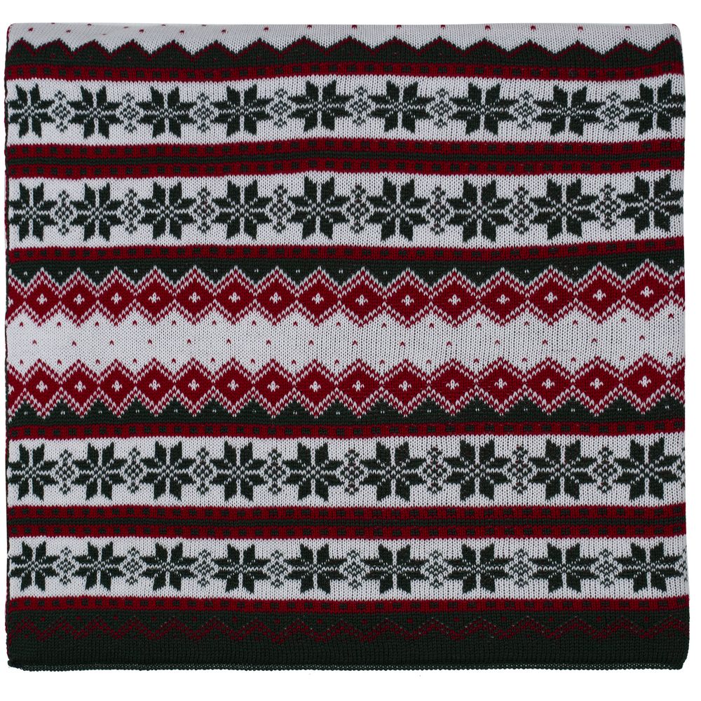 Плед Happy View, зеленый с красным / Миниатюра WWW (1000)