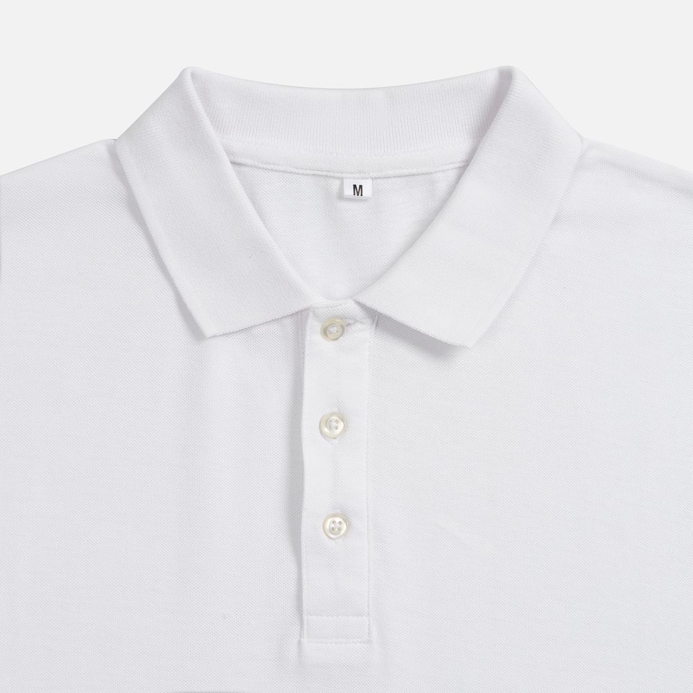 Рубашка поло унисекс Tervise, белая / Миниатюра WWW (1000)