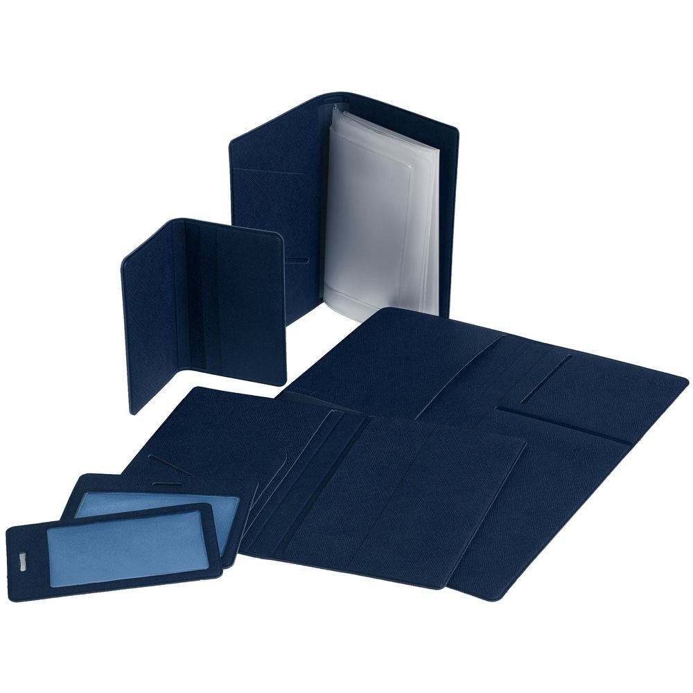 Футляр для карточек и визиток Devon, синий / Миниатюра WWW (1000)