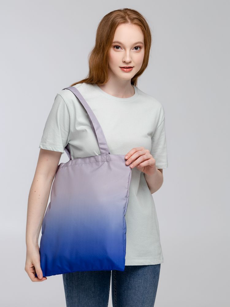 Сумка для покупок Shop Drop, серо-синий градиент / Миниатюра WWW (1000)