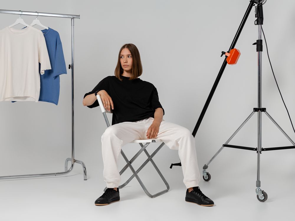 Футболка оверсайз Vozduh 2.0, темно-серая (графит) / Миниатюра WWW (1000)