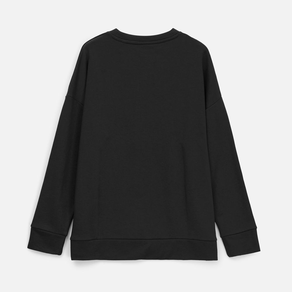 Свитшот унисекс S2, черный / Миниатюра WWW (1000)