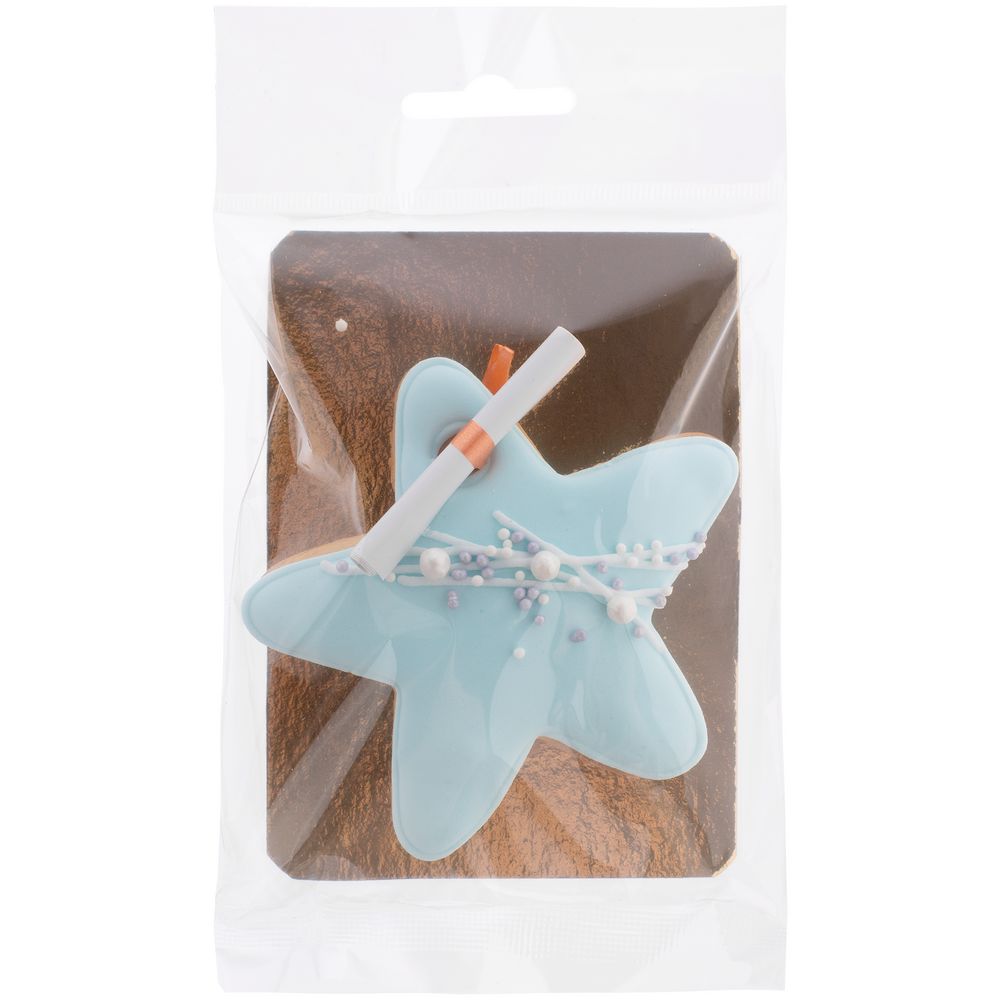 Печенье с предсказанием «Звездочка», голубое / Миниатюра WWW (1000)