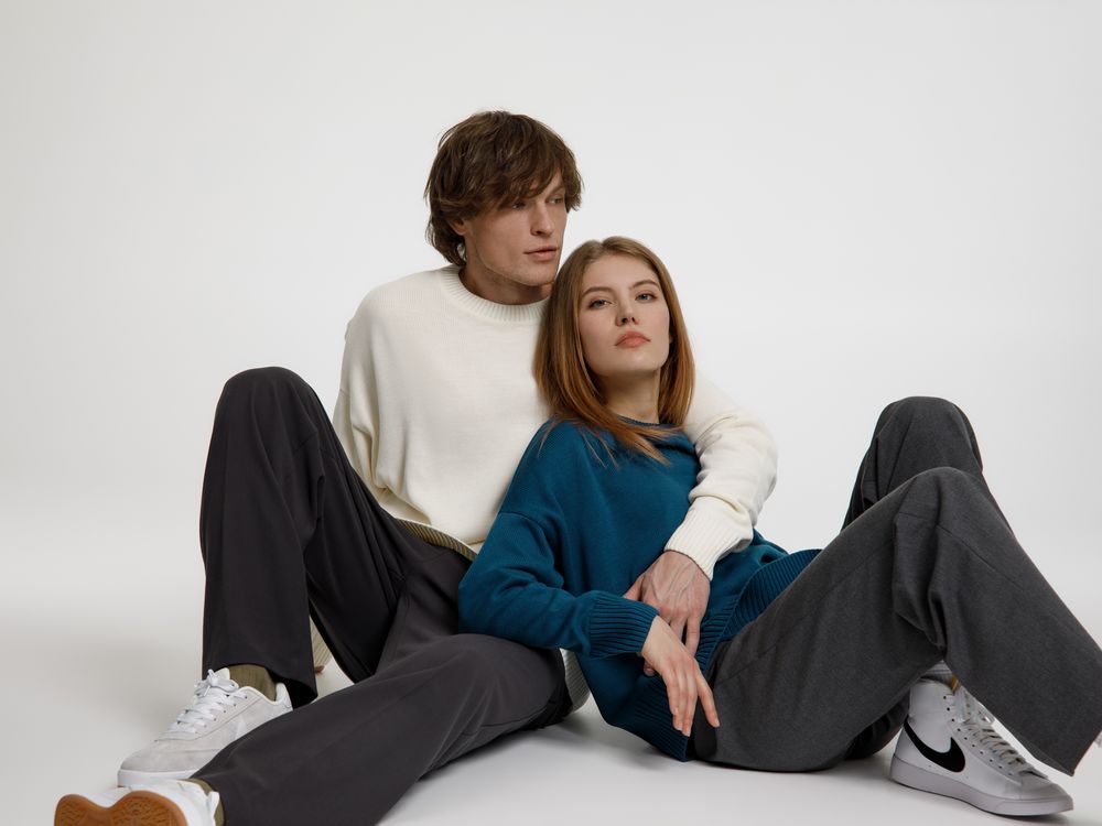 Джемпер оверсайз унисекс Stated в сумке, белый (молочный) / Миниатюра WWW (1000)