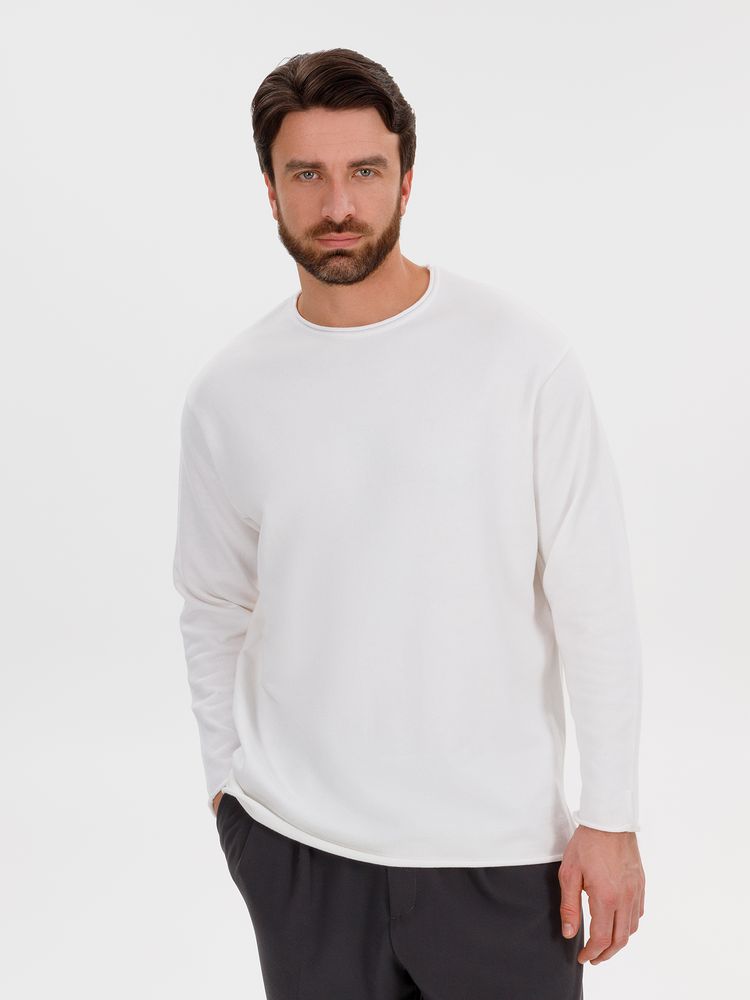 Лонгслив унисекс Siluetti Fuori, молочно-белый / Миниатюра WWW (1000)