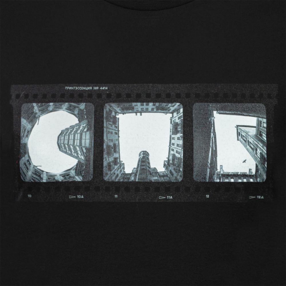 Футболка «Небо-душа», черная / Миниатюра WWW (1000)