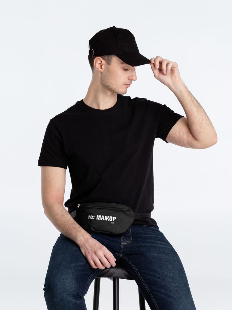 Поясная сумка «re: Мажор», черная / Миниатюра WWW (1000)