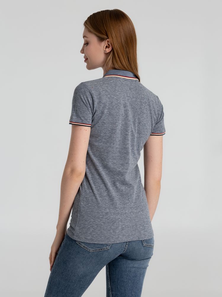 Рубашка поло женская Paname Women, голубой меланж / Миниатюра WWW (1000)