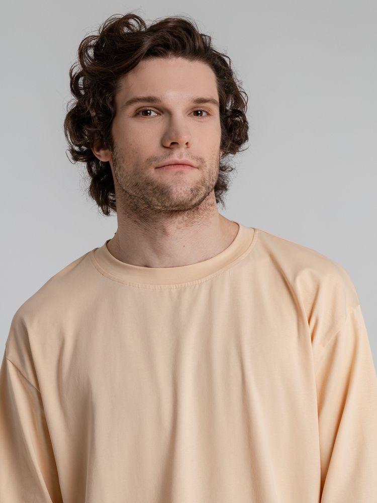 Футболка оверсайз Slope, бежевая / Миниатюра WWW (1000)