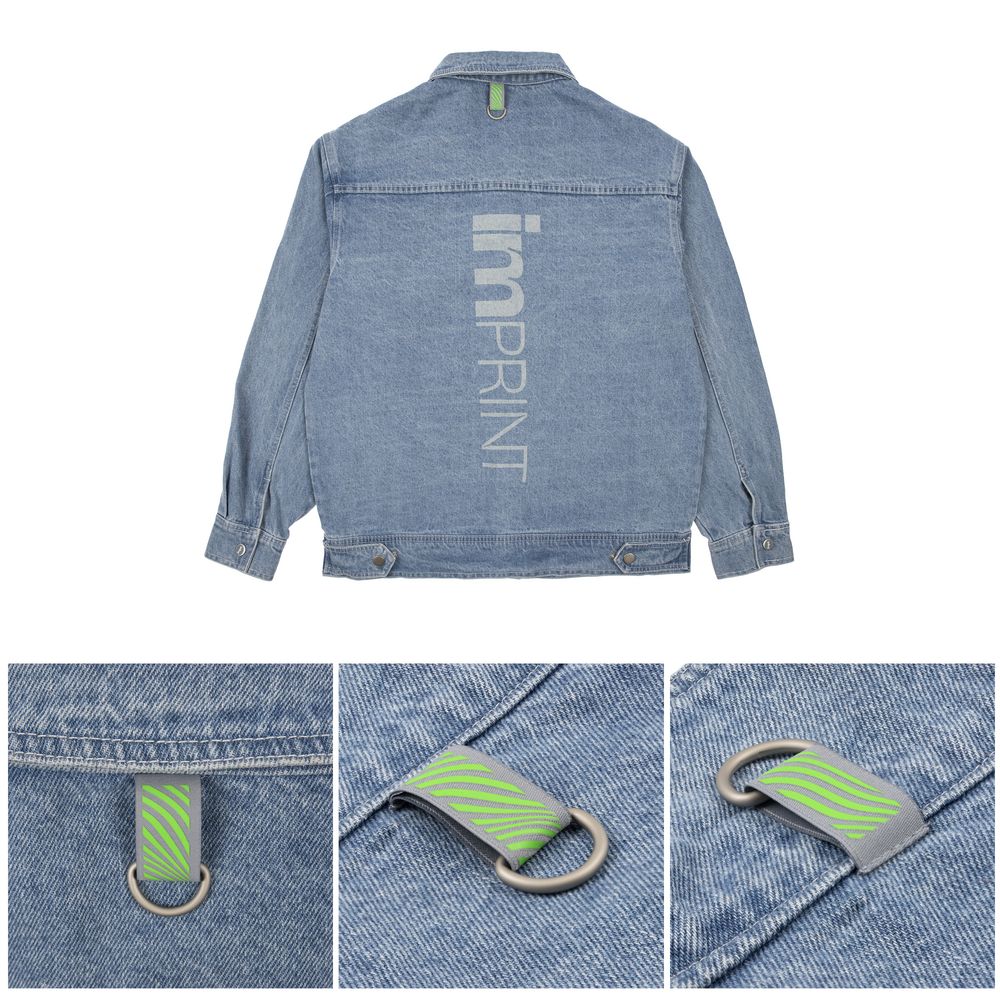 Куртка джинсовая O2, голубая / Миниатюра нанесения (1000)