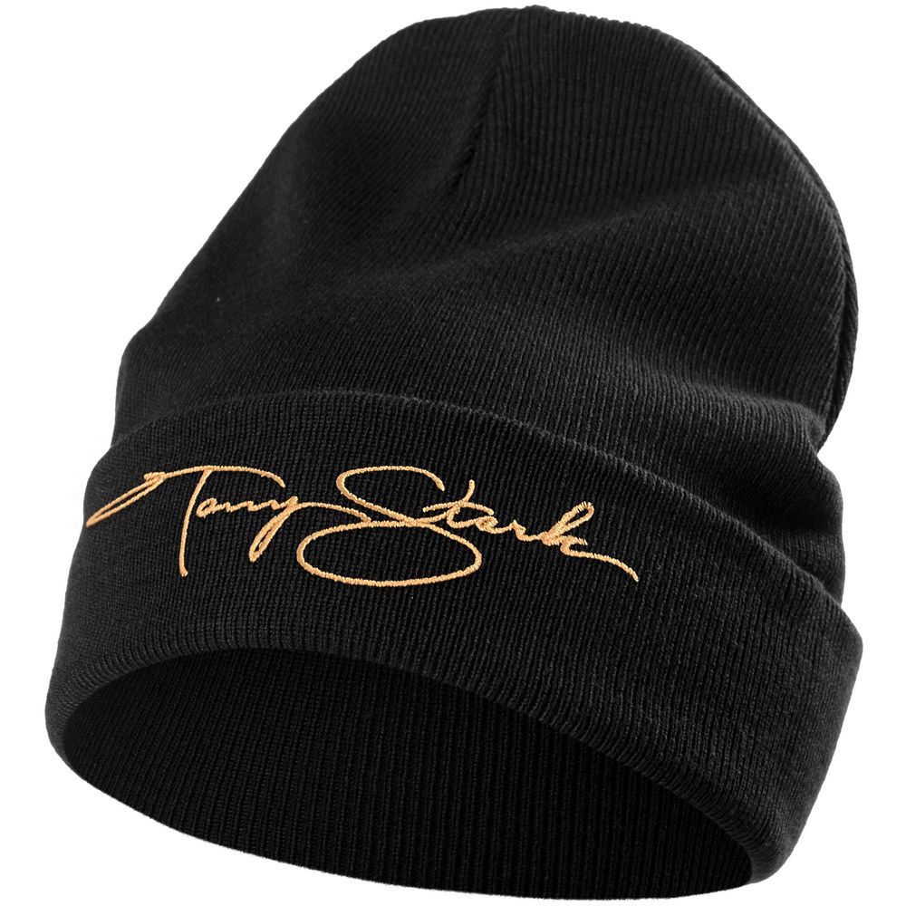 Шапка с вышивкой Tony Stark, черная / Миниатюра WWW (1000)