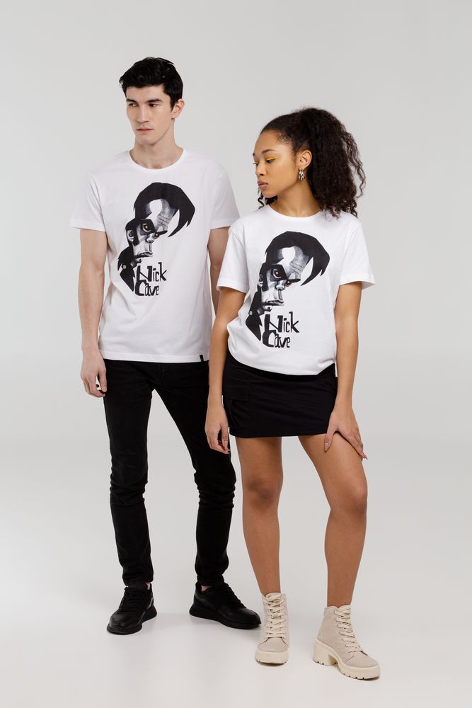 Футболка «Меламед. Nick Cave», белая / Миниатюра WWW (1000)
