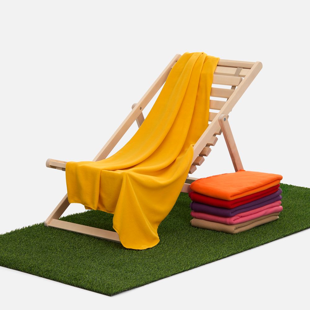 Флисовый плед Warm&Peace XL, желтый / Миниатюра WWW (1000)