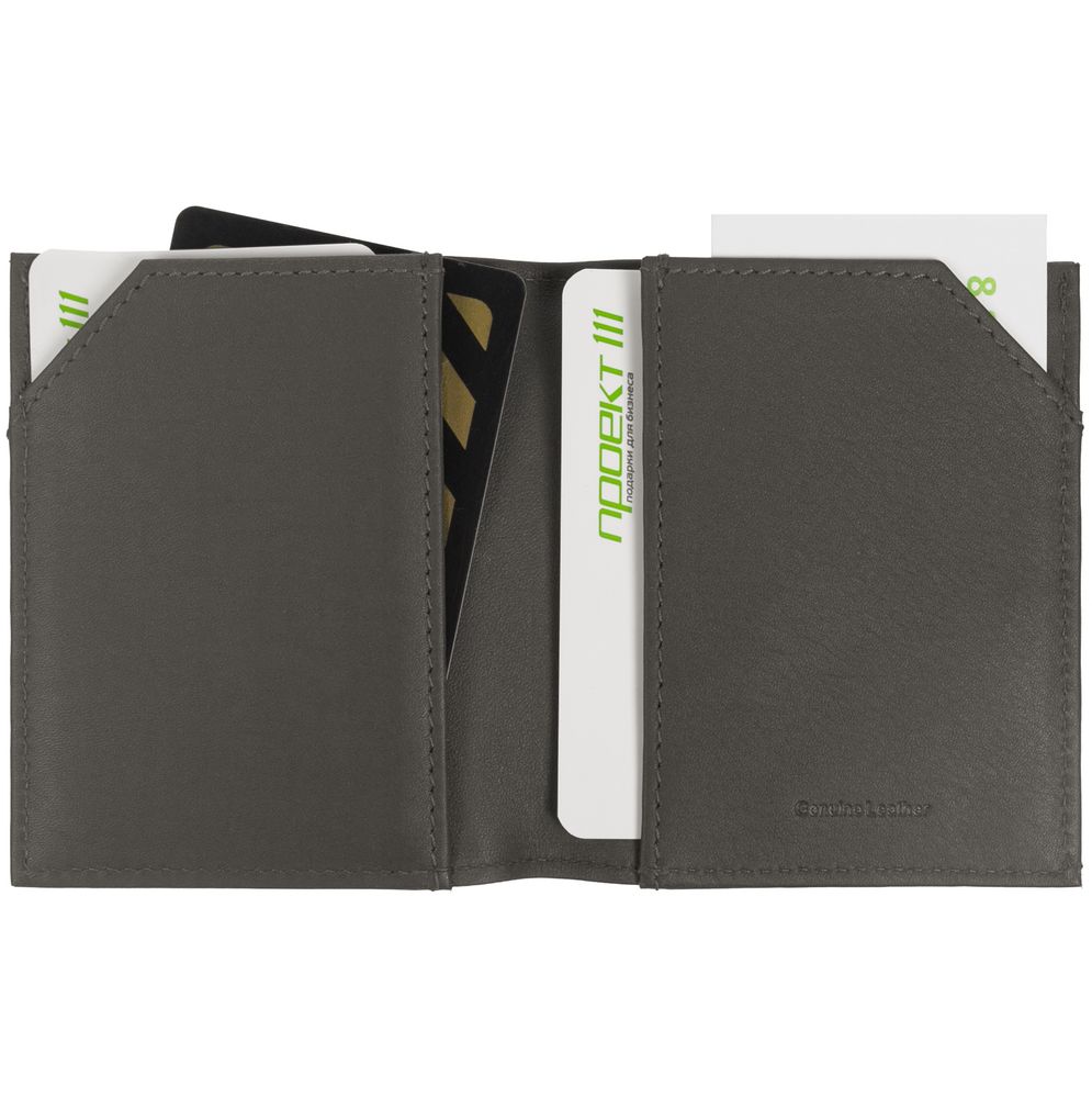 Чехол для карточек Zoom, темно-серый / Миниатюра WWW (1000)