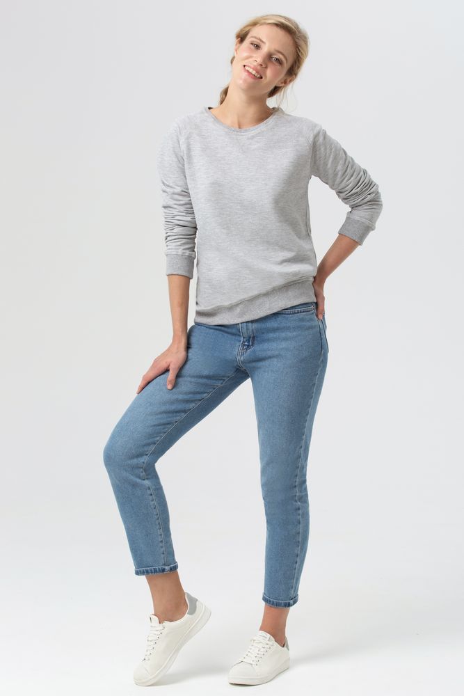 Свитшот женский Kulonga Sweat, серый меланж / Миниатюра WWW (1000)