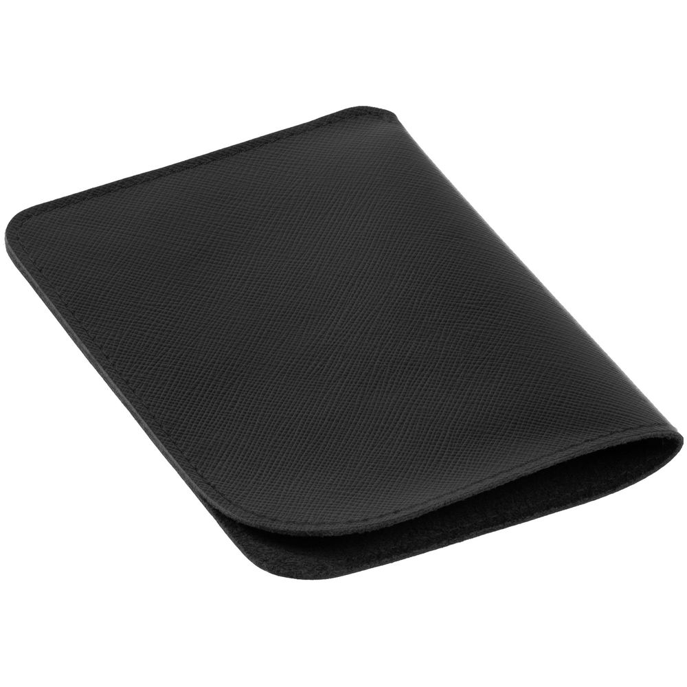 Чехол для паспорта Linen, черный / Миниатюра WWW (1000)