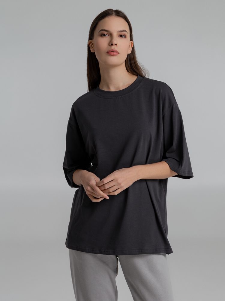 Футболка оверсайз Slope, темно-серая / Миниатюра WWW (1000)