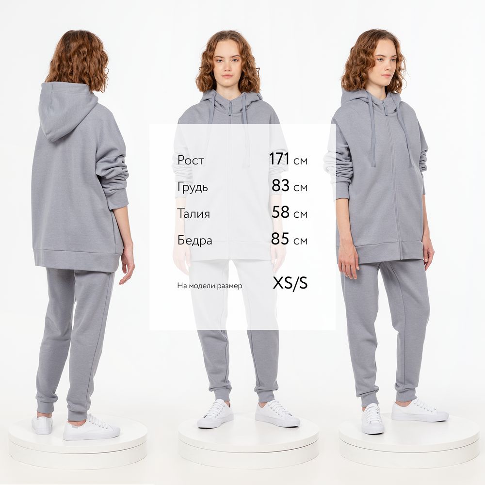 Толстовка унисекс H3, брак, серая / Миниатюра WWW (1000)