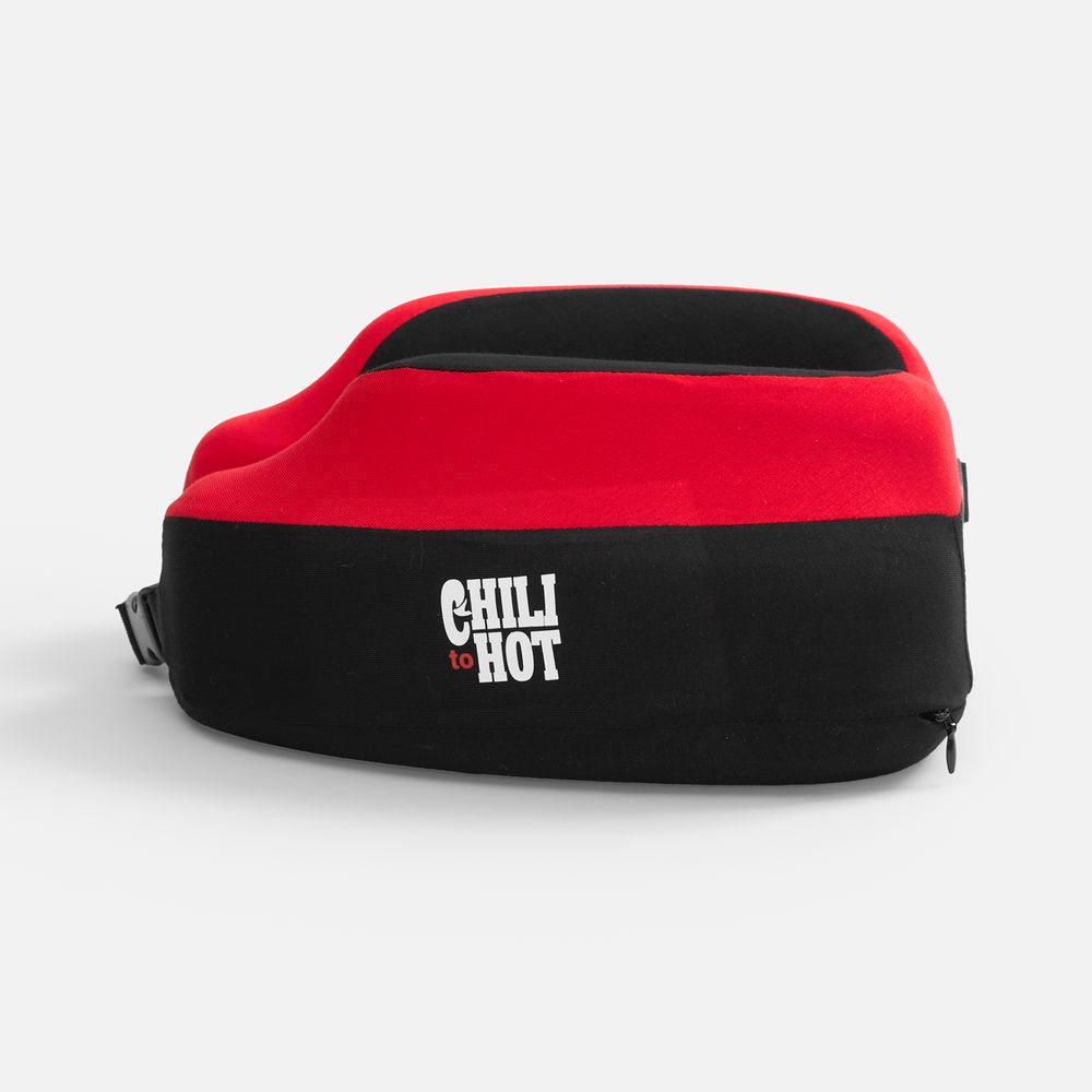 Дорожная подушка Piligrim, красная / Миниатюра нанесения (1000)