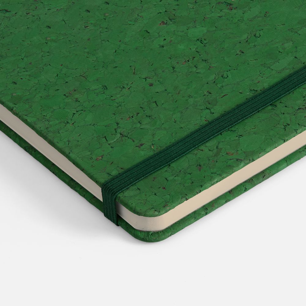 Блокнот Cork County, зеленый / Миниатюра WWW (1000)