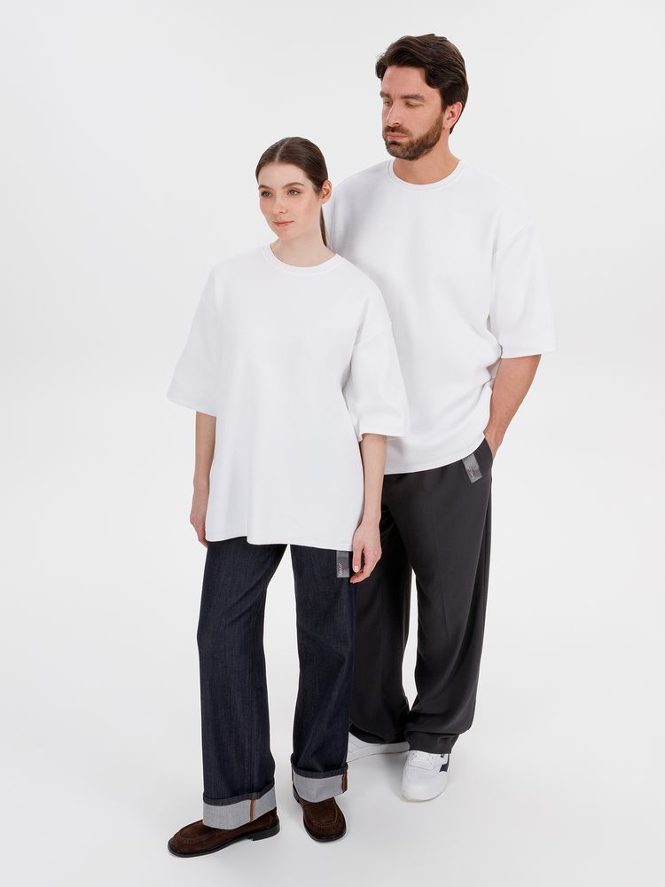 Джемпер с коротким рукавом Siluetti Volumica, молочно-белый / Миниатюра WWW (1000)