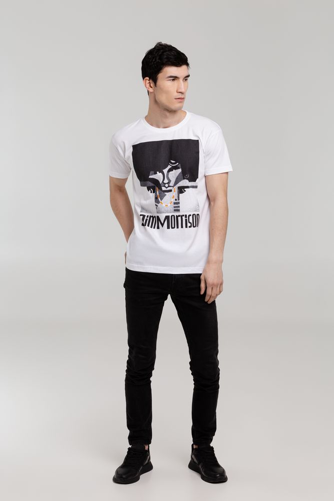 Футболка «Меламед. Jim Morrison», белая / Миниатюра WWW (1000)