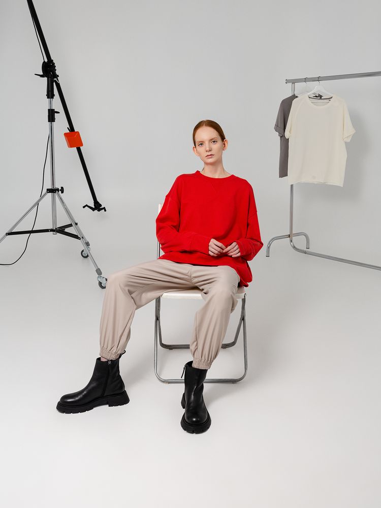 Свитшот унисекс Kosmos 1.0, красный / Миниатюра WWW (1000)