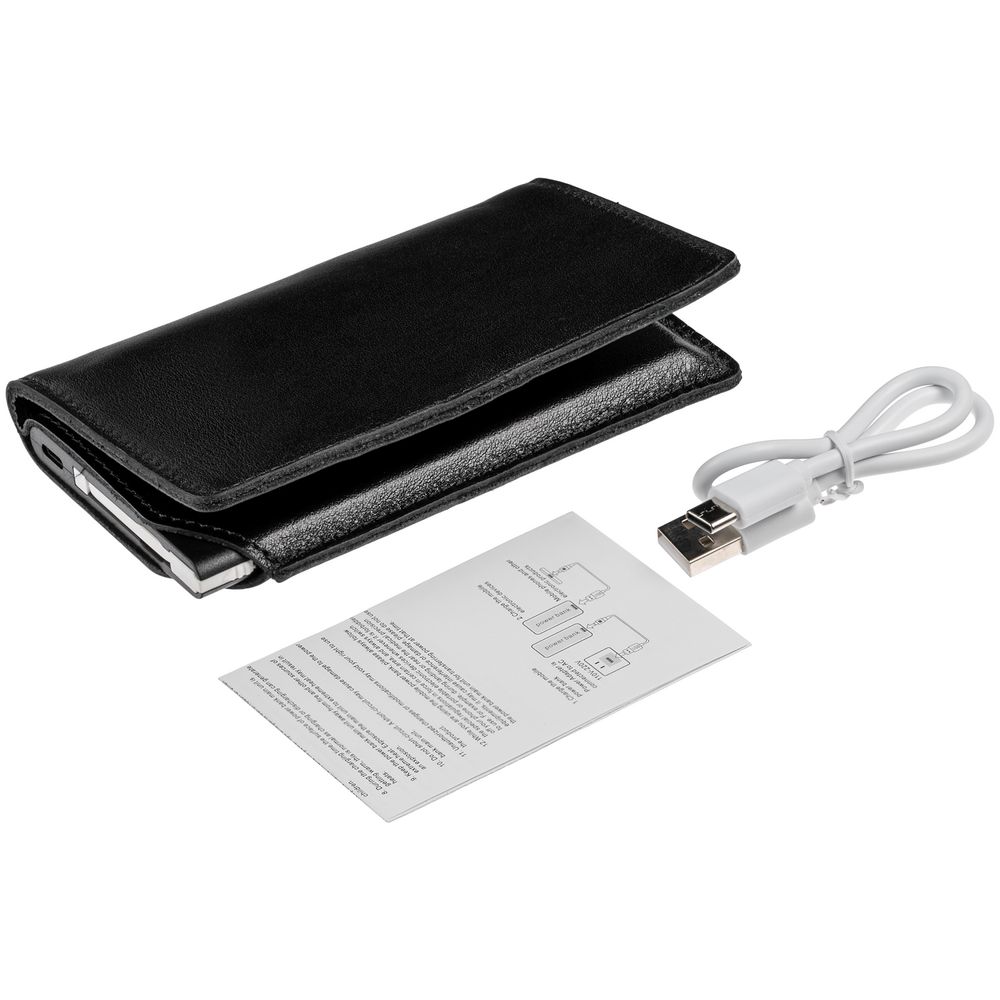 Портмоне reCover с аккумулятором 4000 мАч, черное / Миниатюра WWW (1000)