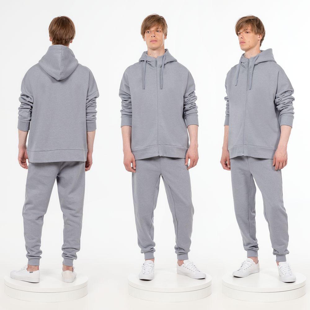 Толстовка унисекс H3, брак, серая / Миниатюра WWW (1000)