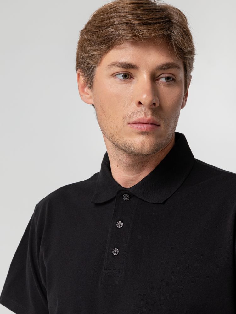 Рубашка поло мужская Spring 210, черная / Миниатюра WWW (1000)