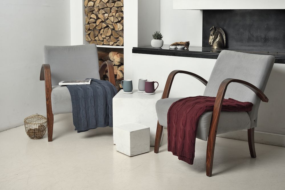 Плед Stille, бордовый / Миниатюра WWW (1000)