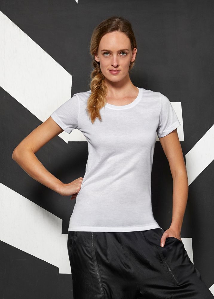 Футболка женская Sublimation, белая / Миниатюра WWW (1000)