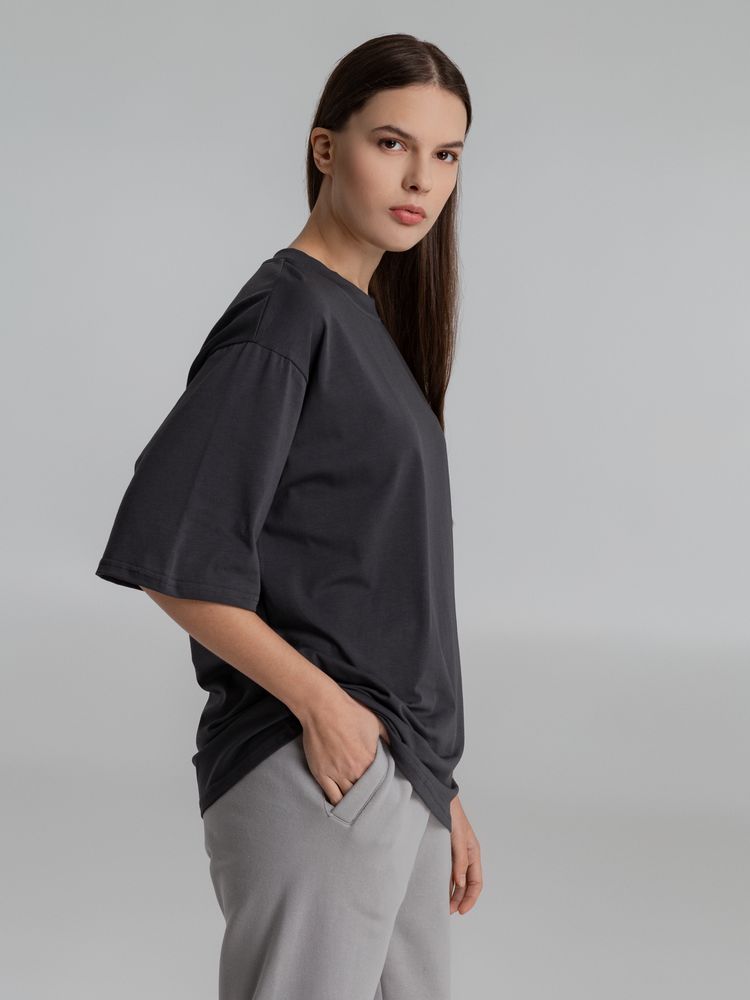 Футболка оверсайз Slope, темно-серая / Миниатюра WWW (1000)