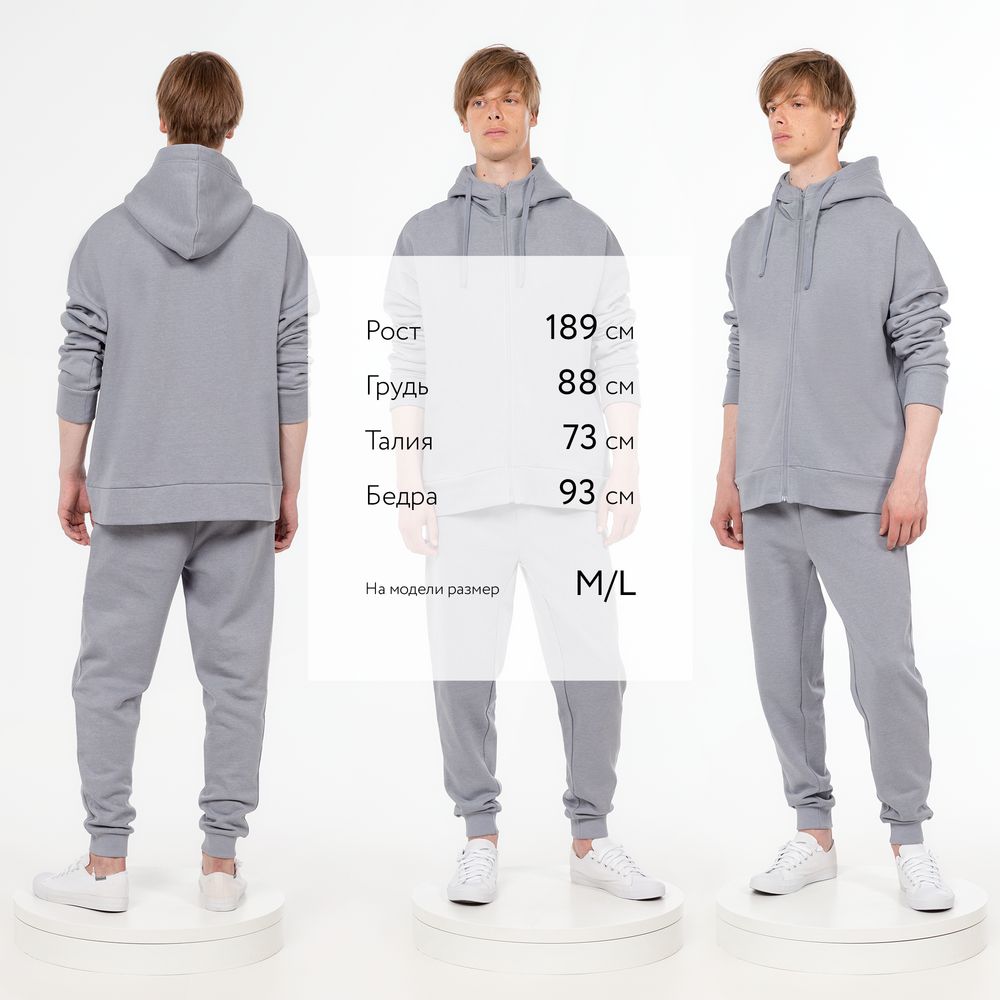 Толстовка унисекс H3, брак, серая / Миниатюра WWW (1000)