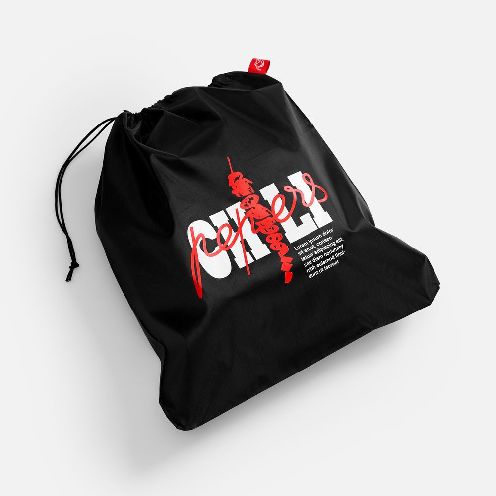 Дорожная подушка Piligrim, красная / Миниатюра нанесения (1000)