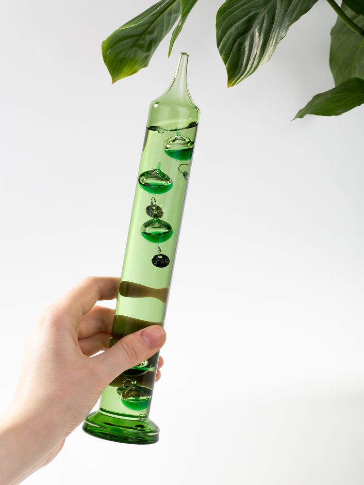 Термометр стеклянный «Галилео», зеленый / Миниатюра WWW (1000)