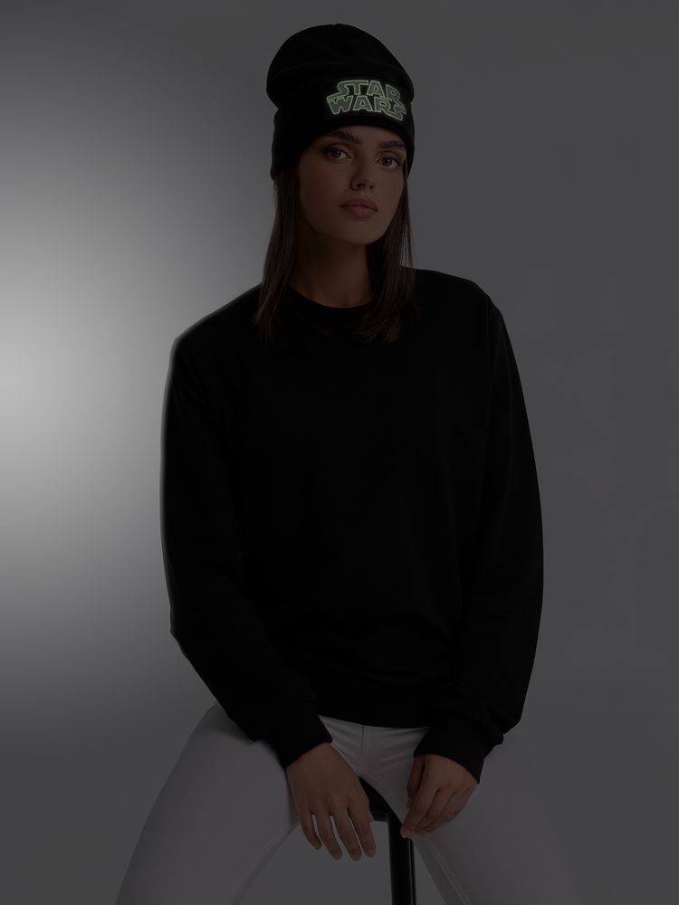 Шапка с люминесцентной вышивкой Star Wars, черная / Миниатюра WWW (1000)