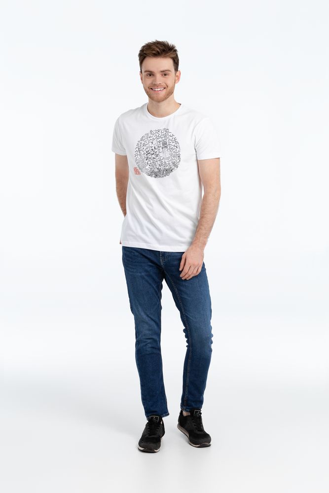 Футболка «Качели», белая / Миниатюра WWW (1000)