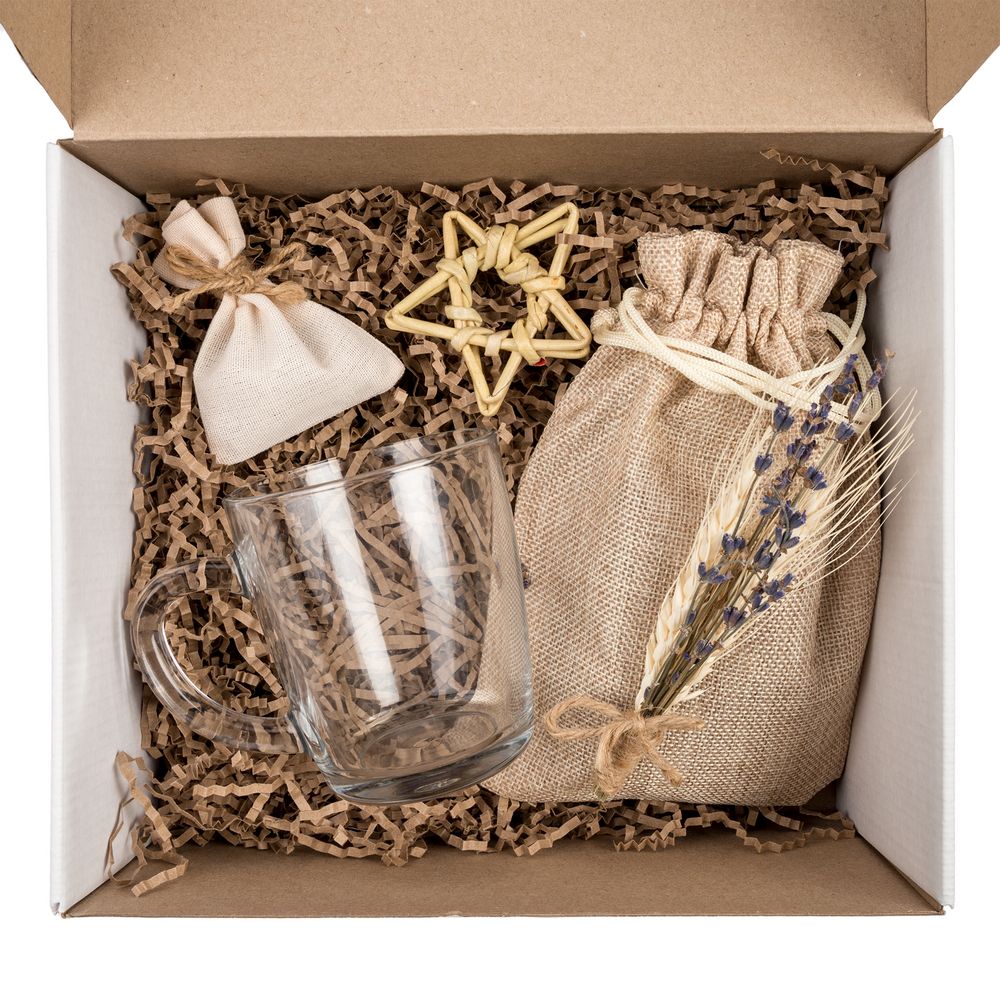 Коробка Grande, белая с бежевым наполнением / Миниатюра WWW (1000)