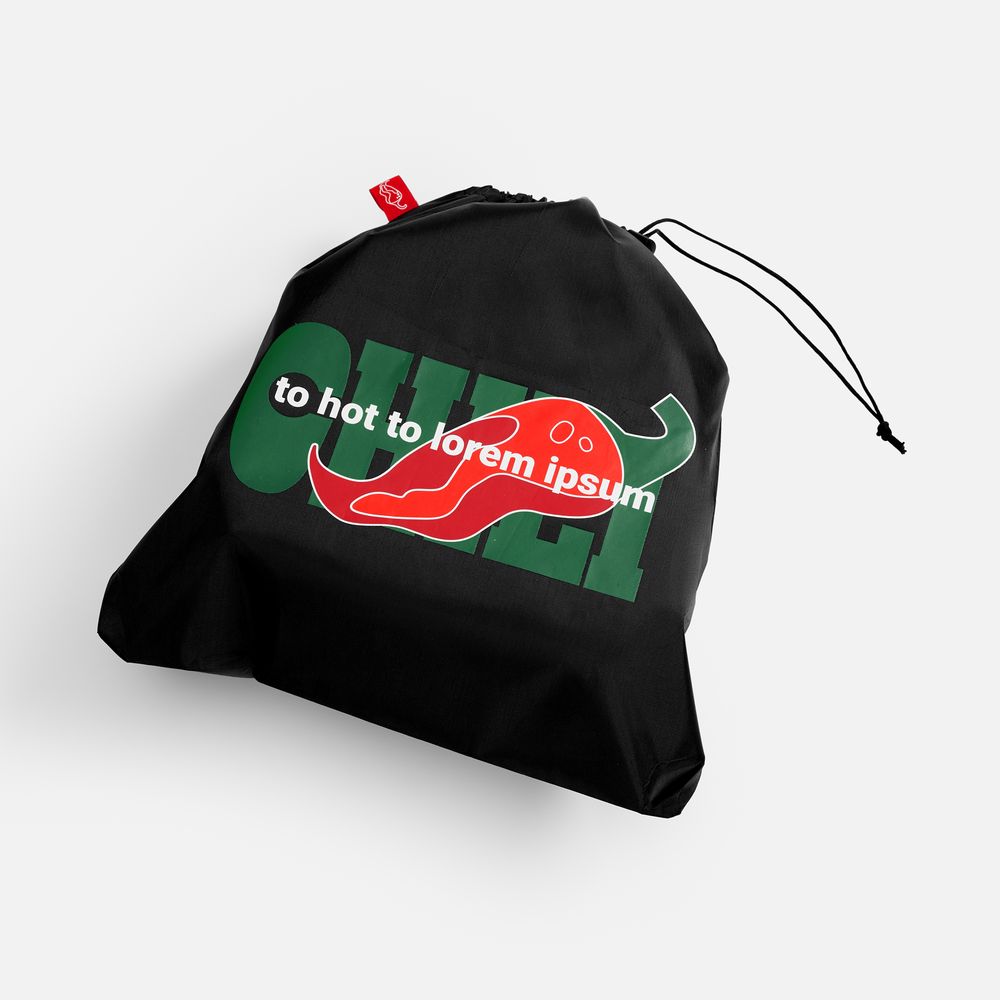 Дорожная подушка Piligrim, красная / Миниатюра нанесения (1000)