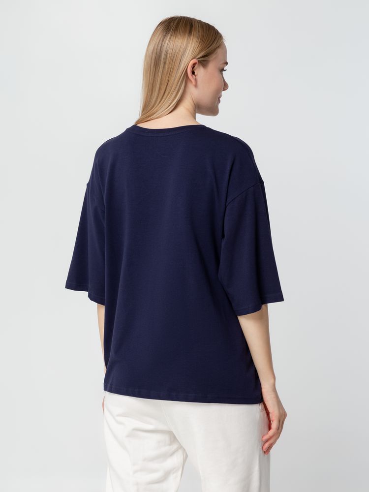 Футболка унисекс оверсайз Street Vibes, темно-синяя / Миниатюра WWW (1000)