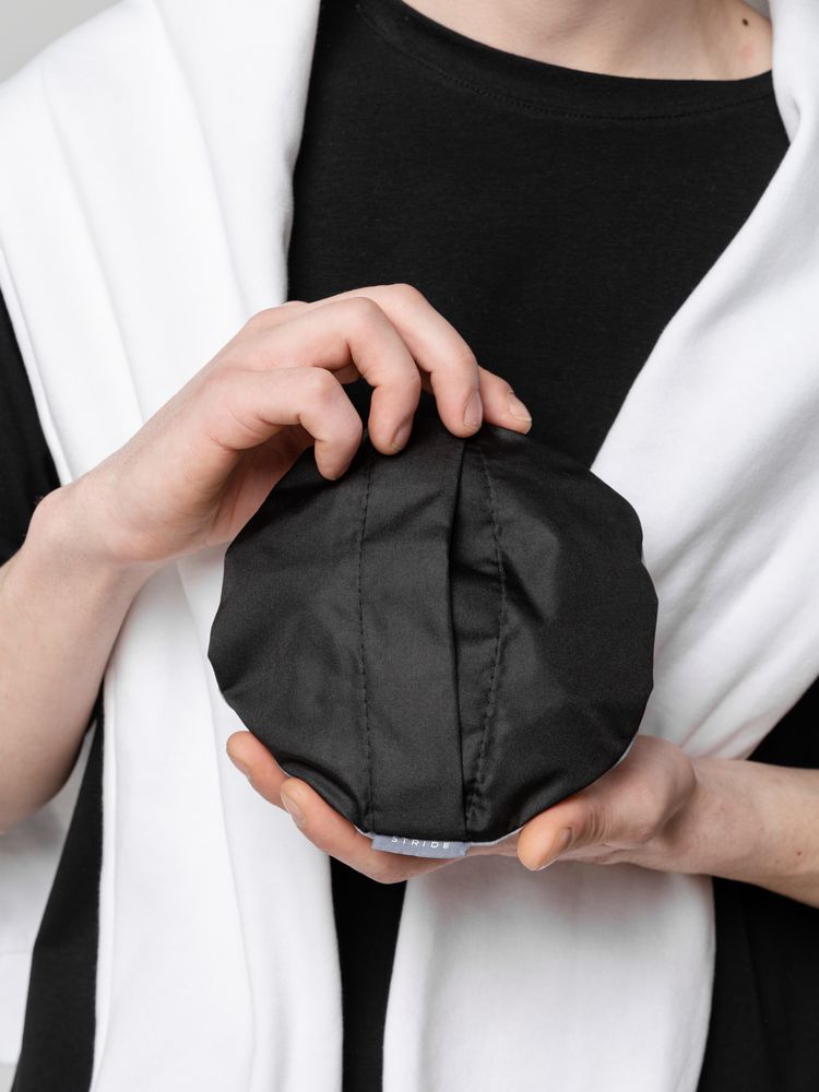 Панама складная Orust, черная, с водоотталкивающей пропиткой / Миниатюра WWW (1000)