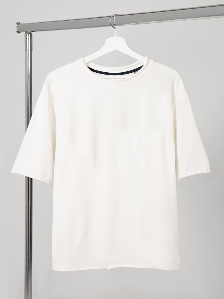 Футболка оверсайз Vozduh 2.0, кремовая / Миниатюра WWW (1000)