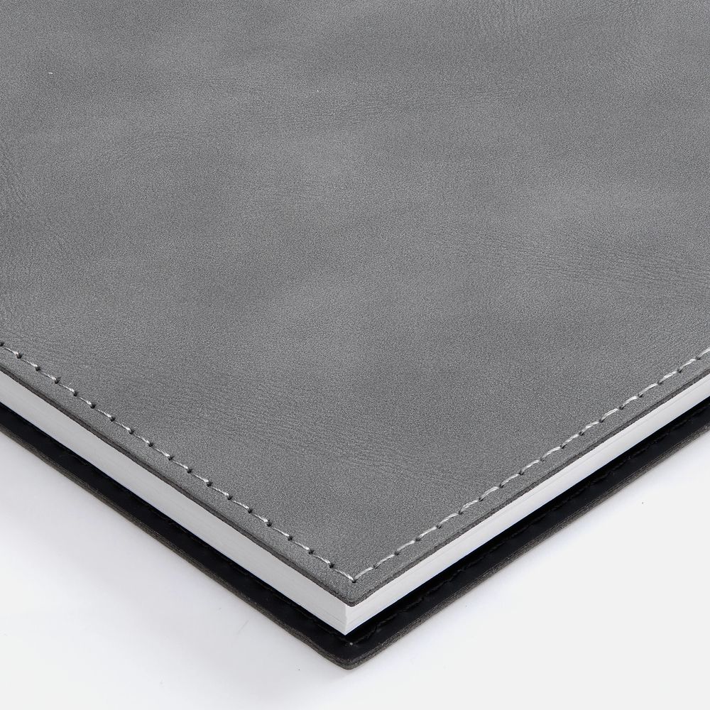 Ежедневник Notera Maxi, недатированный, серый / Миниатюра WWW (1000)