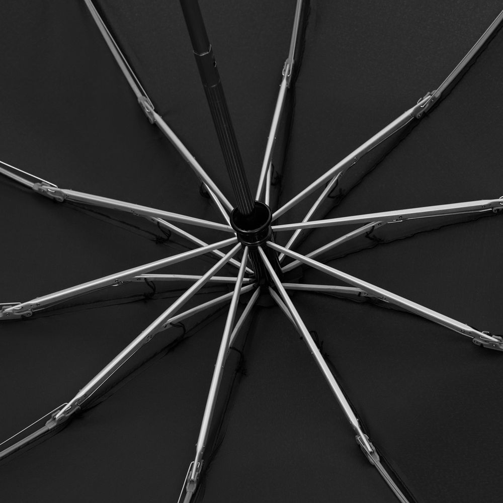 Зонт обратного сложения Norsken с фонариком, черный / Миниатюра WWW (1000)