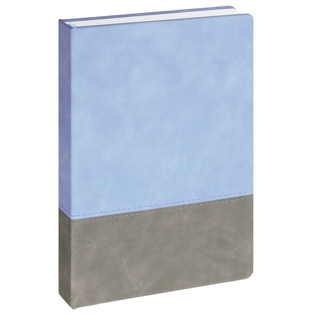 Ежедневник Horizon, недатированный, серый с голубым / Миниатюра WWW (1000)