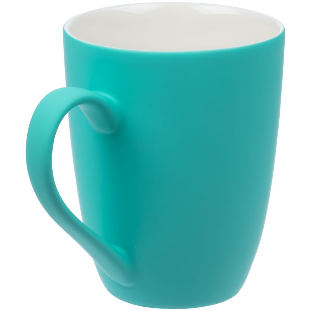 Кружка Good Morning с покрытием софт-тач, бирюзовая / Миниатюра WWW (1000)