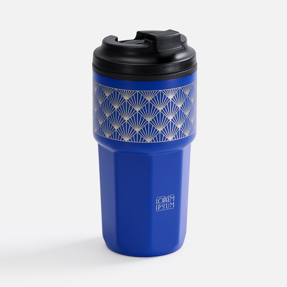 Термостакан Presa, синий / Миниатюра нанесения (1000)