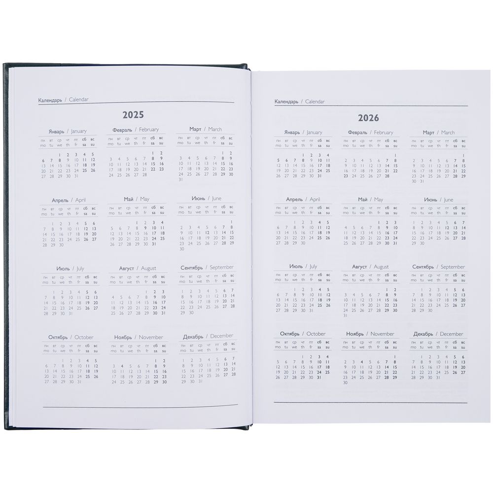 Ежедневник Baza, датированный, зеленый / Миниатюра WWW (1000)